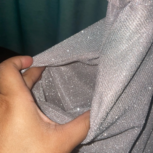 Macys - Juniors’ glitter mesh skater dress - Picture 6 of 7